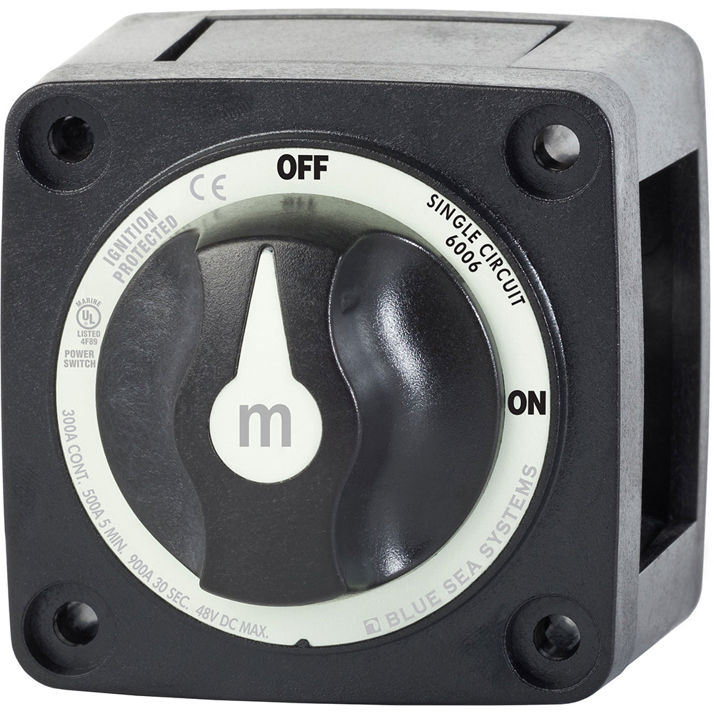 Blue Sea 6006200 Battery Switch Mini ON/OFF - Black [6006200] | Battery Management by Blue Sea Systems 