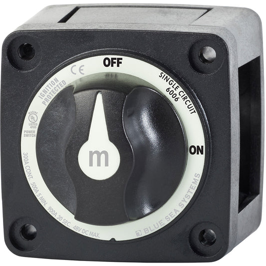 Blue Sea 6006200 Battery Switch Mini ON/OFF - Black [6006200] | Battery Management by Blue Sea Systems 