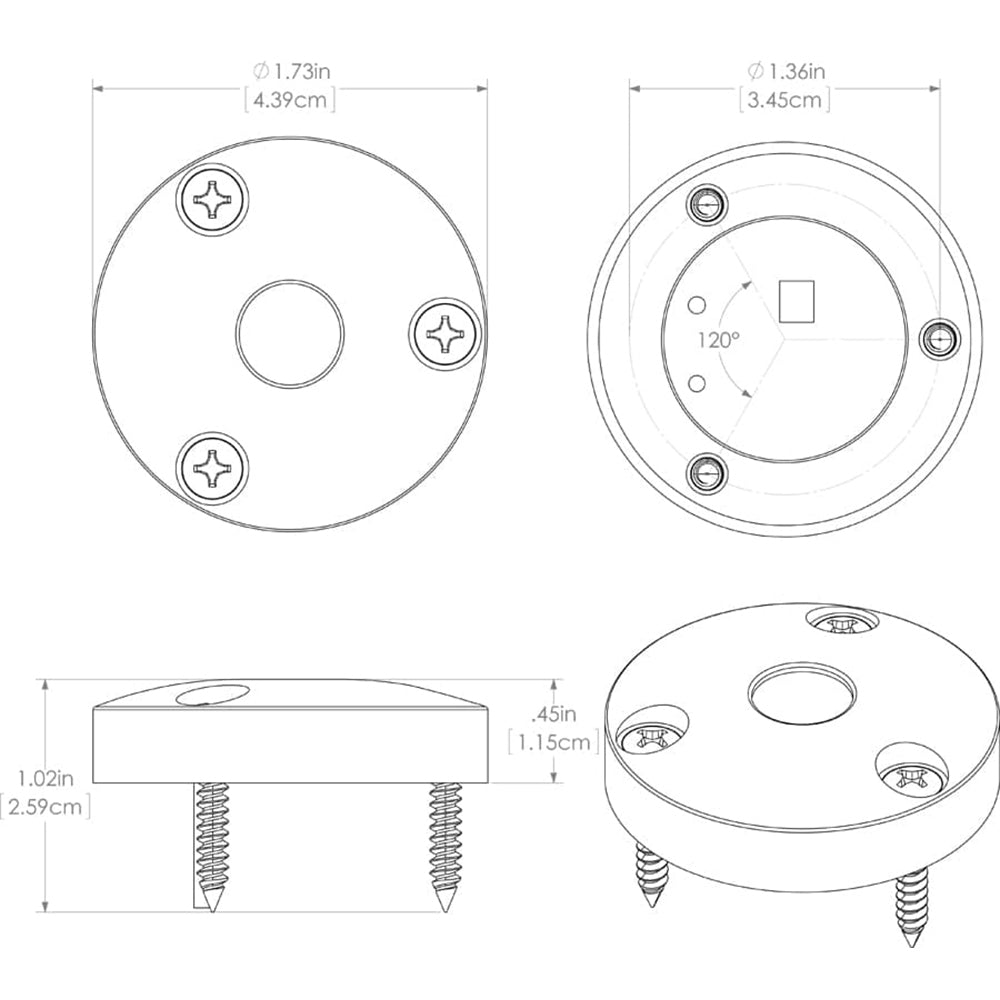 Lumitec High Intensity "Anywhere" Light - Brushed Housing - White Non-Dimming [101033] | Interior / Courtesy Light by Lumitec 