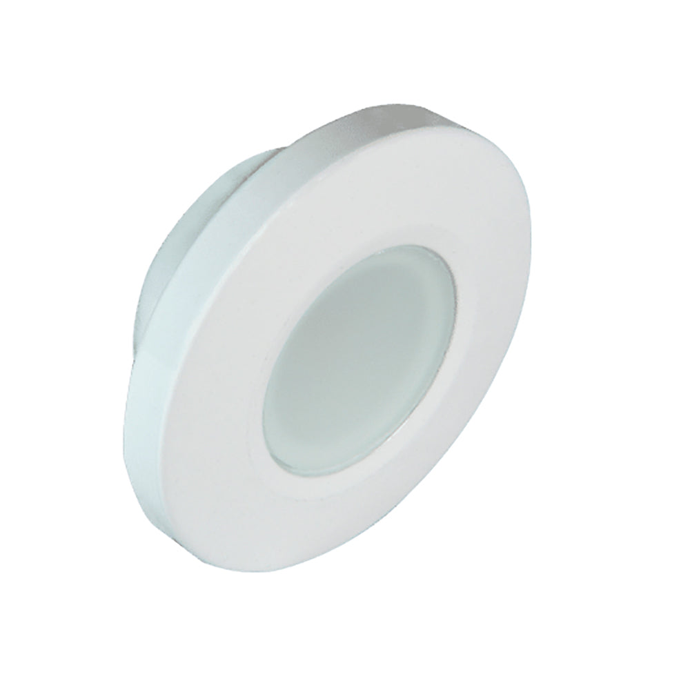 Lumitec Orbit - Flush Mount Down Light - White Finish - 2-Color Blue/White Dimming [112521] | Dome/Down Lights by Lumitec 