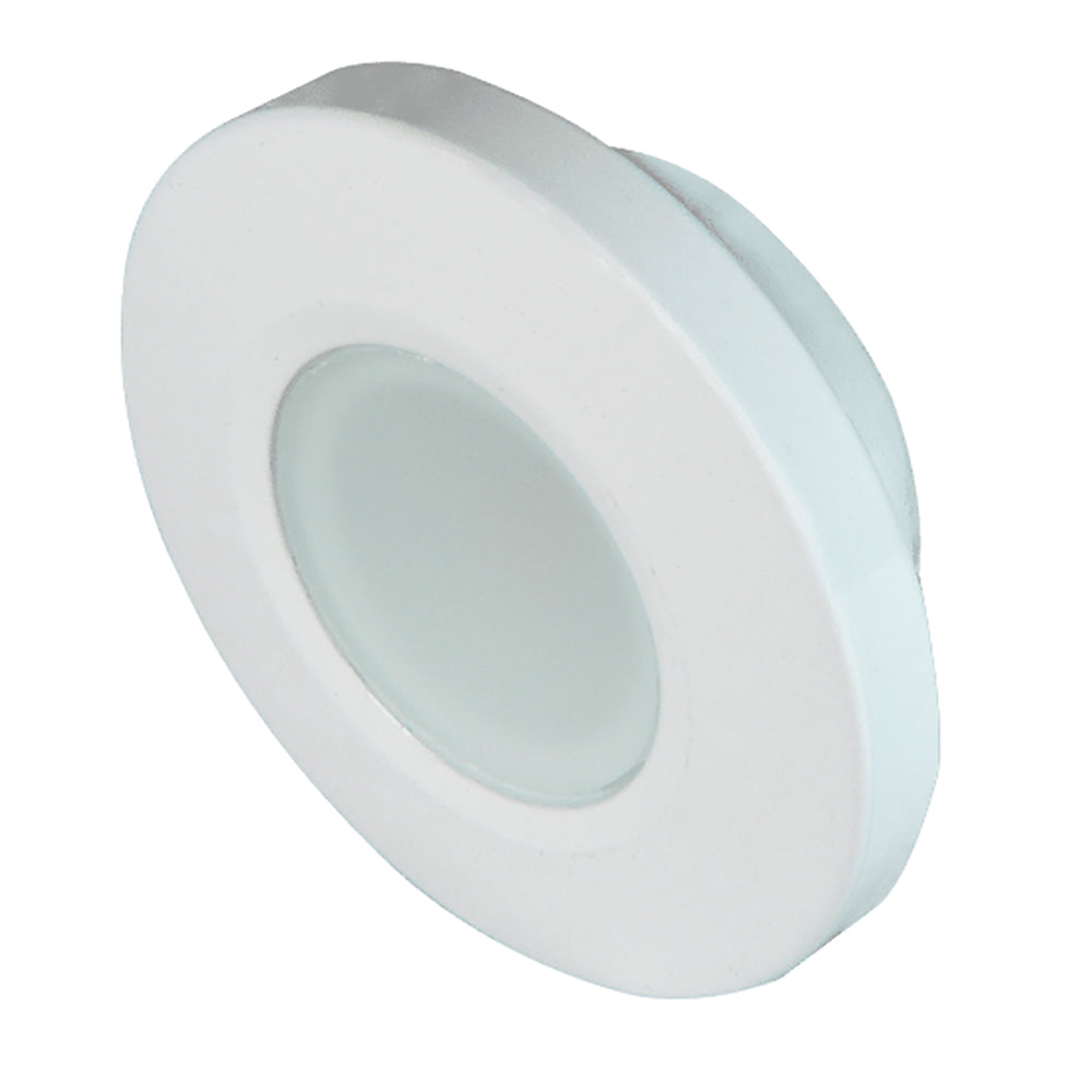 Lumitec Orbit - Flush Mount Down Light - White Finish - 2-Color Blue/White Dimming [112521] | Dome/Down Lights by Lumitec 