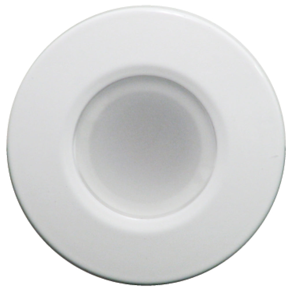 Lumitec Orbit - Flush Mount Down Light - White Finish - 2-Color Blue/White Dimming [112521] | Dome/Down Lights by Lumitec 