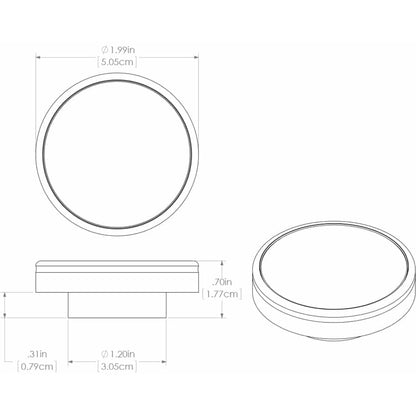 Lumitec Halo Down Light - Brushed Housing, Red w/White Dimming Light [112802] | Dome/Down Lights by Lumitec 