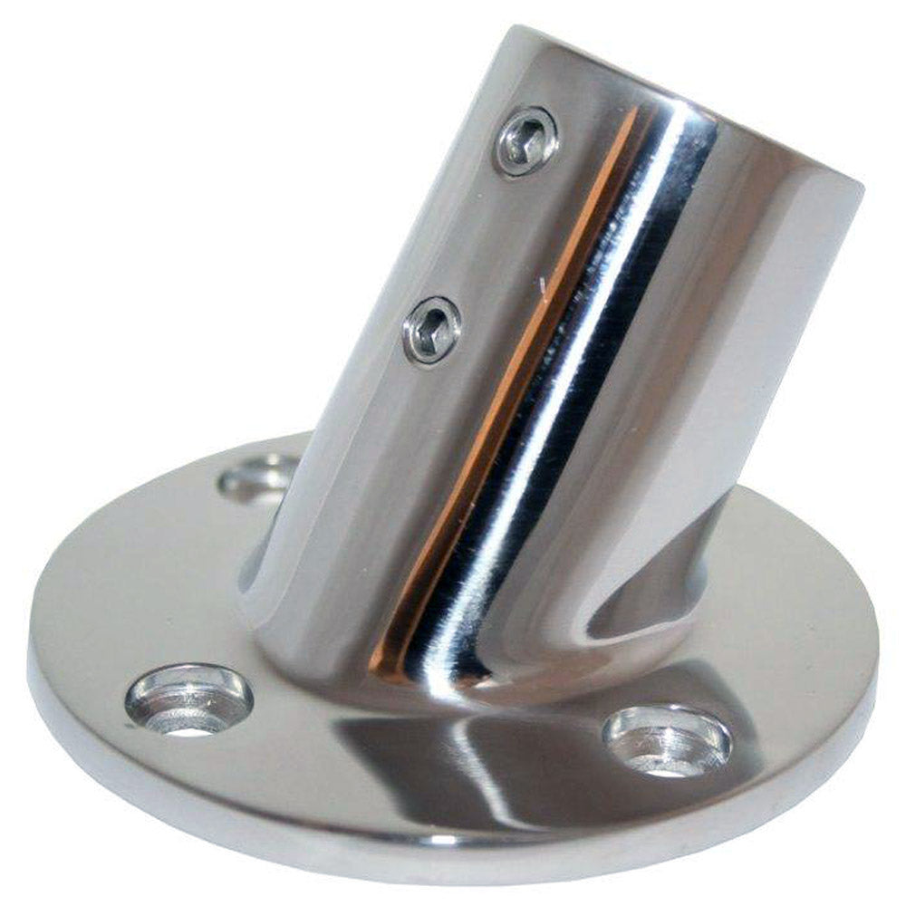 Whitecap " O.D. 60 Degree Round Base SS Rail Fitting [6040C] | Rail Fittings by Whitecap 