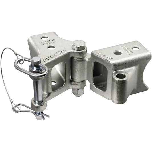 Fulton Fold-Away Bolt-On Hinge Kit 2" x 3" Trailer Beam, Rating 5,000 lbs., 48" Pivot, Z-Max 600 Zinc Finish [HDPB230101] | Rollers & Brackets by Fulton 