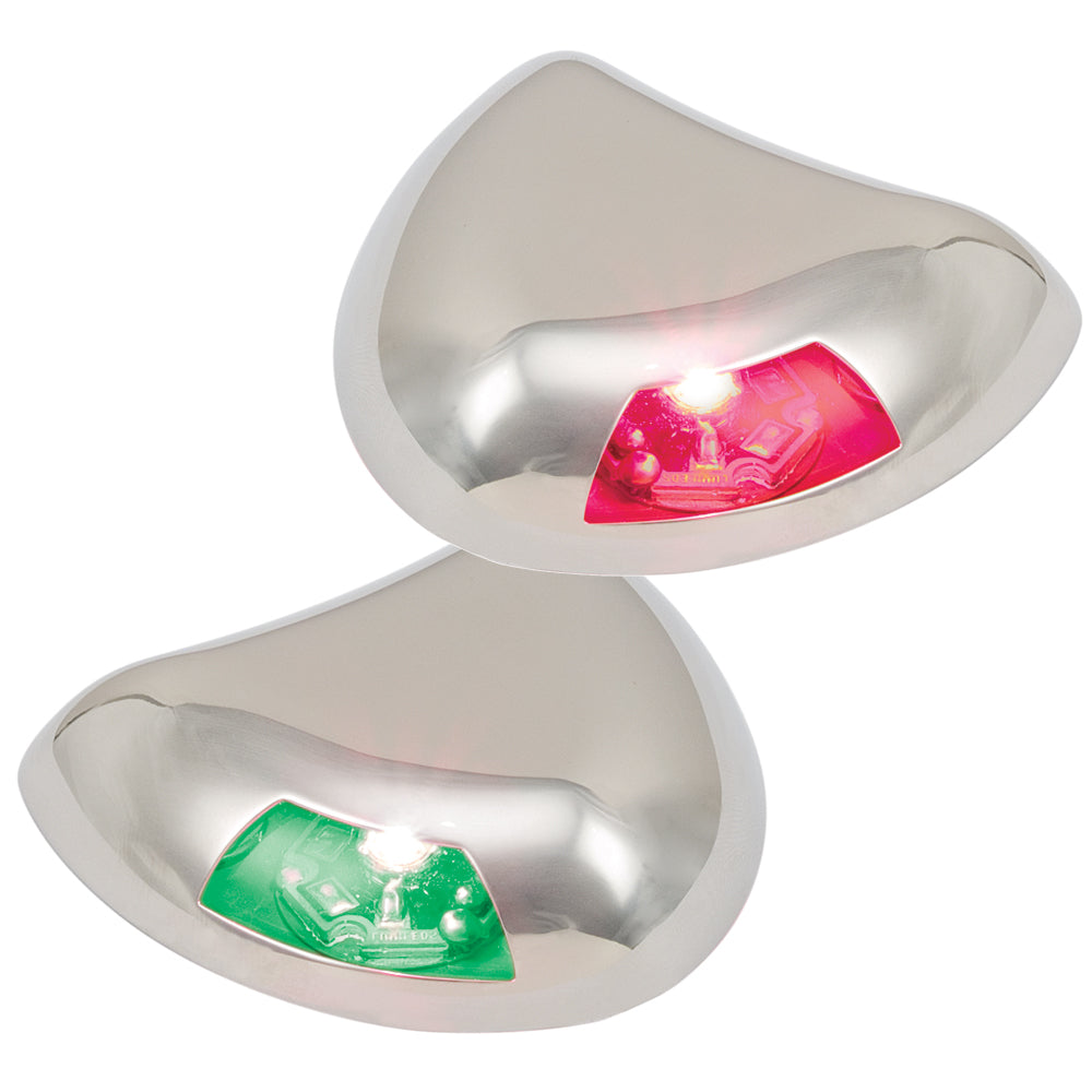 Perko Stealth Series LED Side Lights - Horizontal Mount - Red/Green [0616DP2STS] | Navigation Lights by Perko 