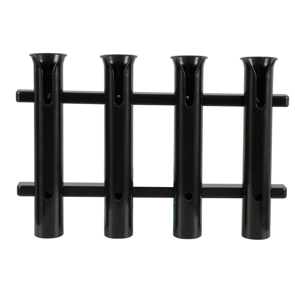 TACO 4-Rod Poly Rod Rack - Black [P03-064B] | Rod Holders by TACO Marine 