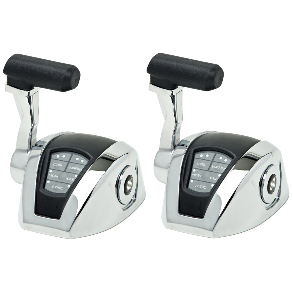 UFlex Power A Electronic Control Package - Single Engine/Dual Station - Electronic Throttle/Mechanical Shift [EM12] | Engine Controls by Uflex USA 