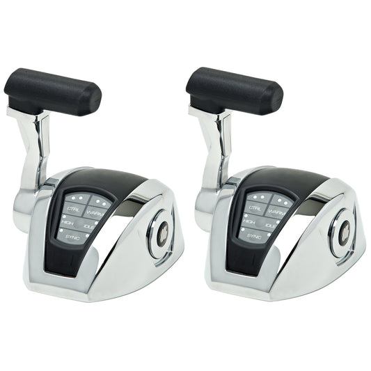 UFlex Power A Electronic Control Package - Single Engine/Dual Station - Electronic Throttle/Mechanical Shift [EM12] | Engine Controls by Uflex USA 