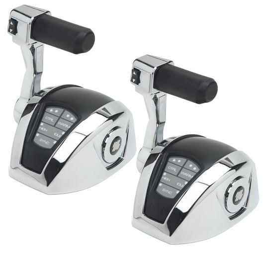 UFlex Power A Electronic Control Package w/ Trim - Single Engine/Dual Station - Mechanical Throttle/Mechanical S [MM12T] | Engine Controls by Uflex USA 