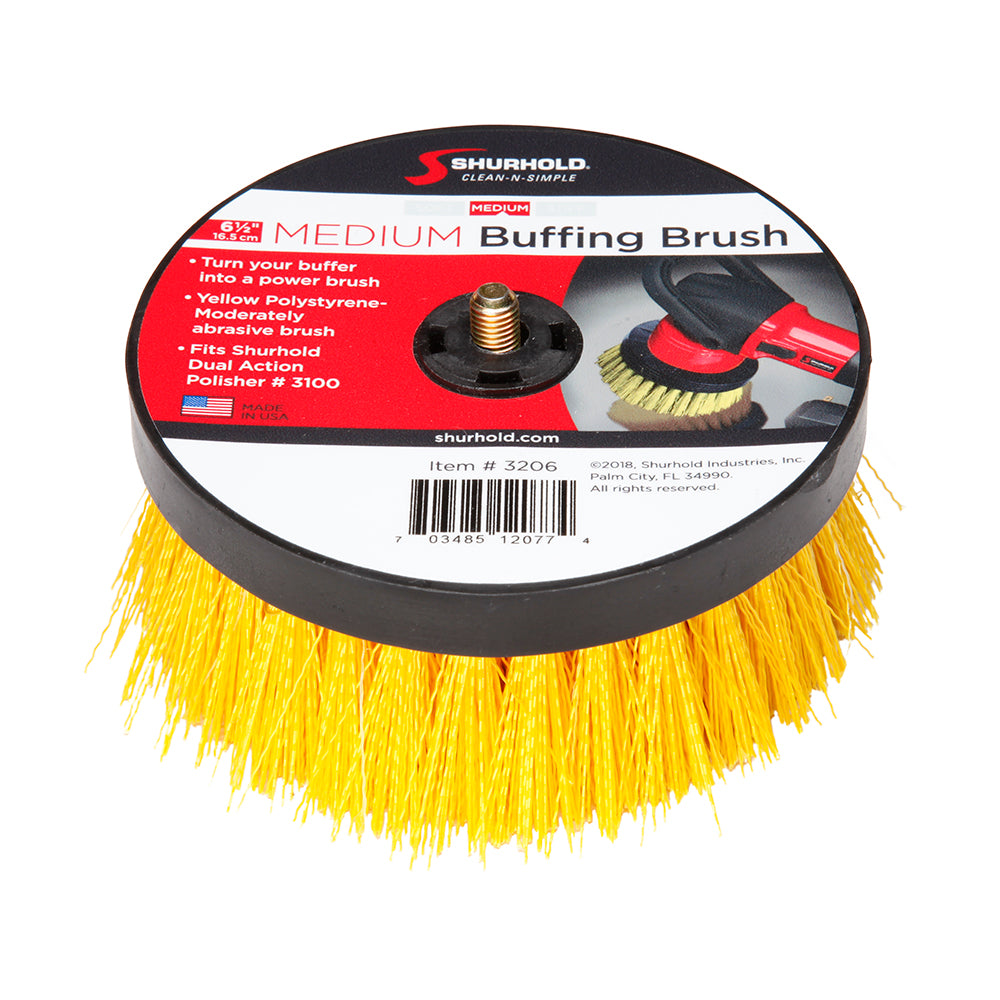 Shurhold 6-1/2" Medium Brush f/Dual Action Polisher [3206] | Cleaning by Shurhold 