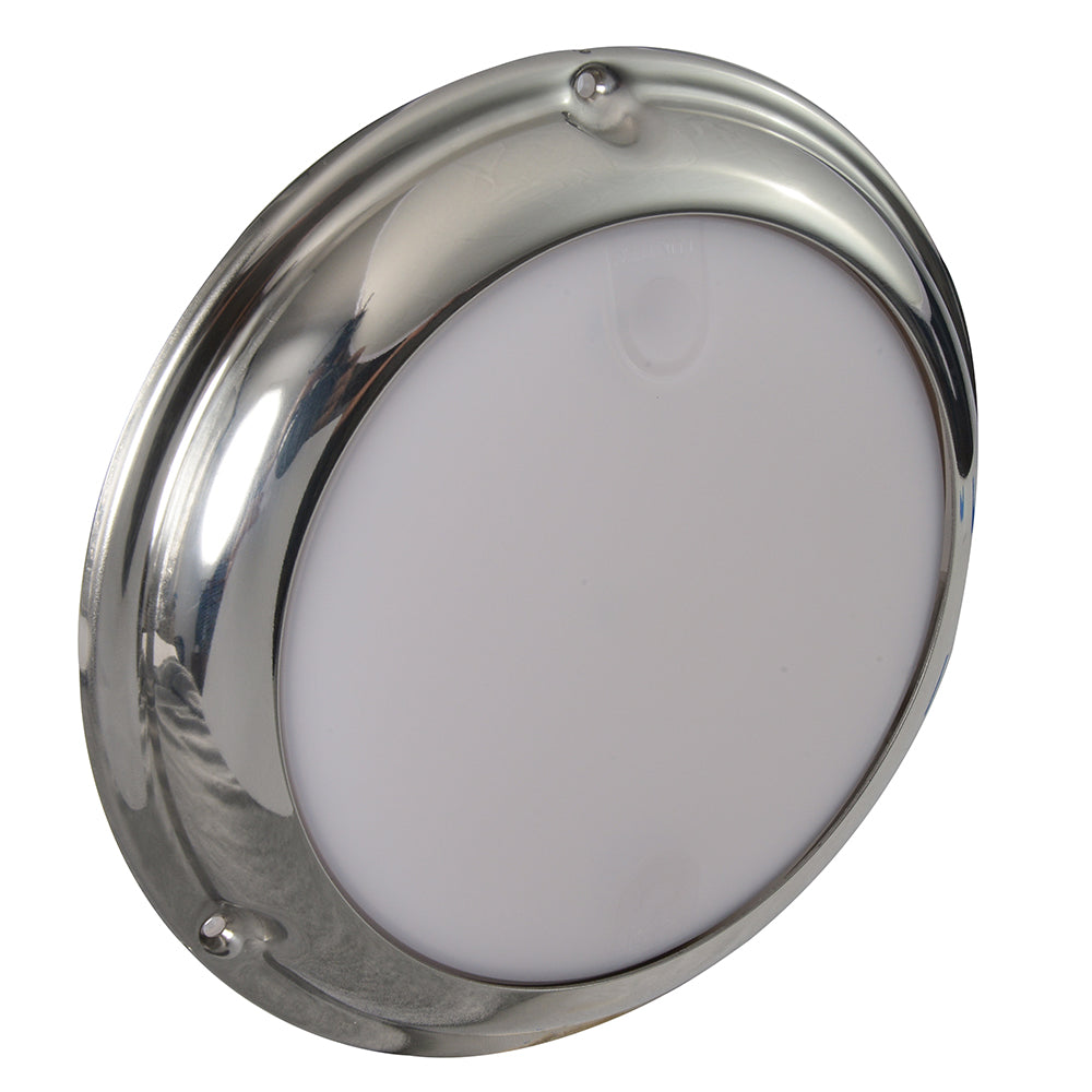 Lumitec TouchDome - Dome Light - Polished SS Finish - 2-Color White/Red Dimming [101098] | Dome/Down Lights by Lumitec 