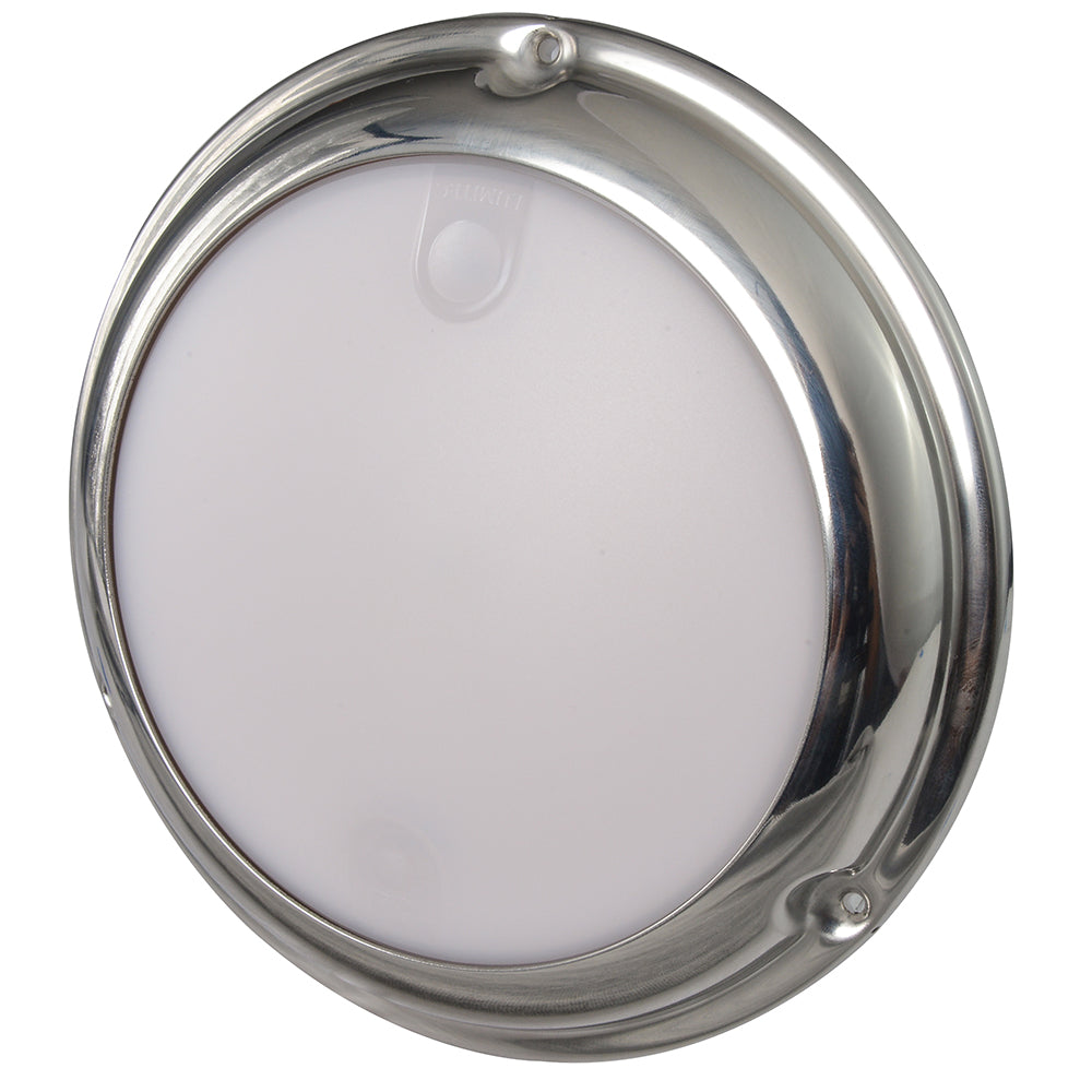 Lumitec TouchDome - Dome Light - Polished SS Finish - 2-Color White/Red Dimming [101098] | Dome/Down Lights by Lumitec 