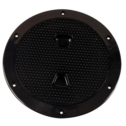 Beckson 6" Non-Skid Screw-Out Deck Plate - Black [DP62-B] | Deck Plates by Beckson Marine 