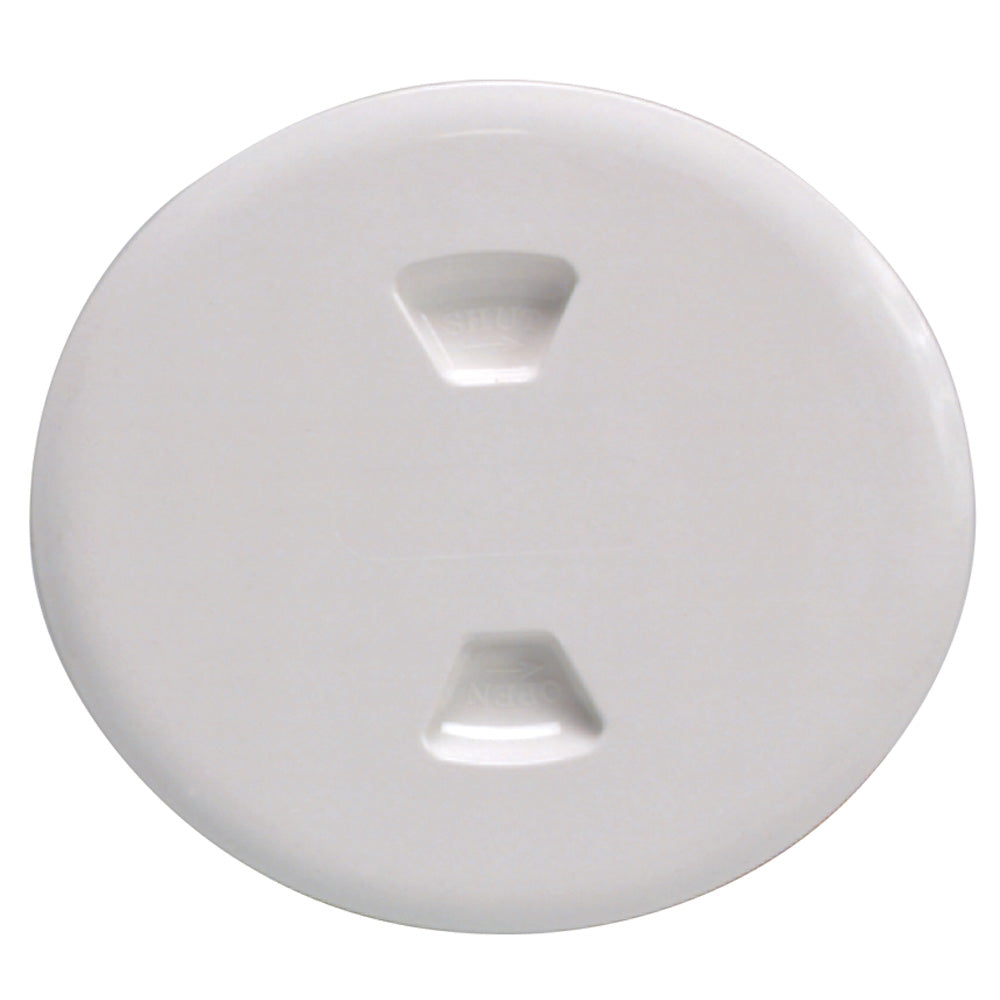 Beckson 5" Twist-Out Deck Plate - White [DP50-W] | Deck Plates by Beckson Marine 