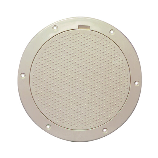 Beckson 6" Non-Skid Pry-Out Deck Plate - Beige [DP63-N] | Deck Plates by Beckson Marine 