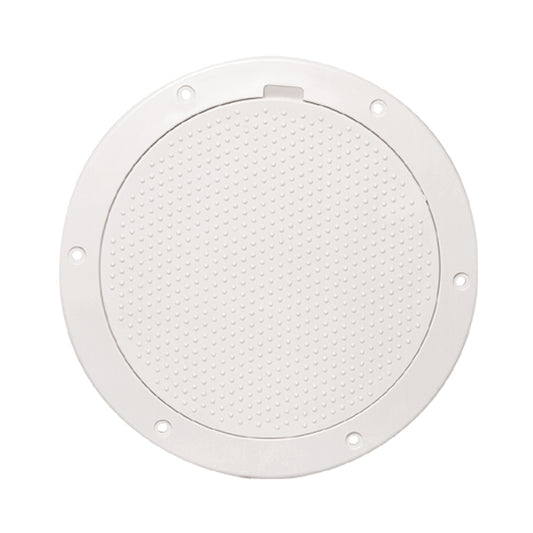 Beckson 6" Non-Skid Pry-Out Deck Plate - White [DP63-W] | Deck Plates by Beckson Marine 