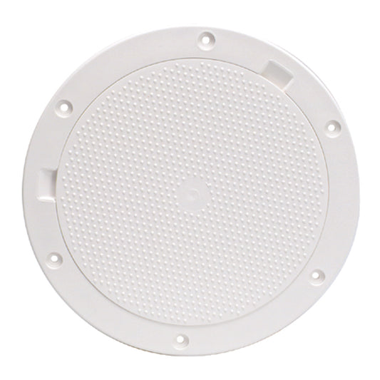 Beckson 8" Non-Skid Pry-Out Deck Plate - White [DP83-W] | Deck Plates by Beckson Marine 