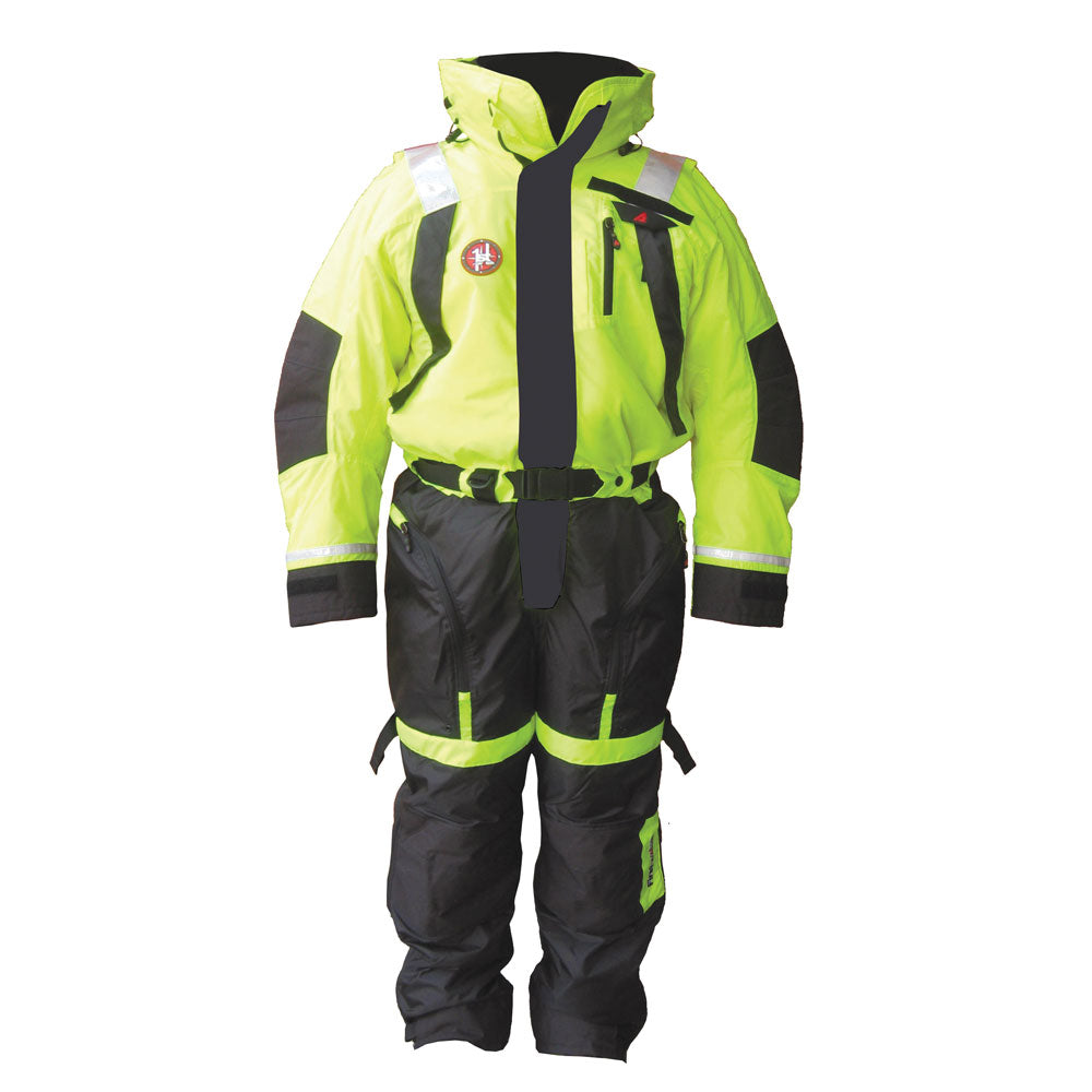 First Watch AS-1100 Flotation Suit - Hi-Vis Yellow - XXL [AS-1100-HV-XXL] | Immersion/Dry/Work Suits by First Watch 