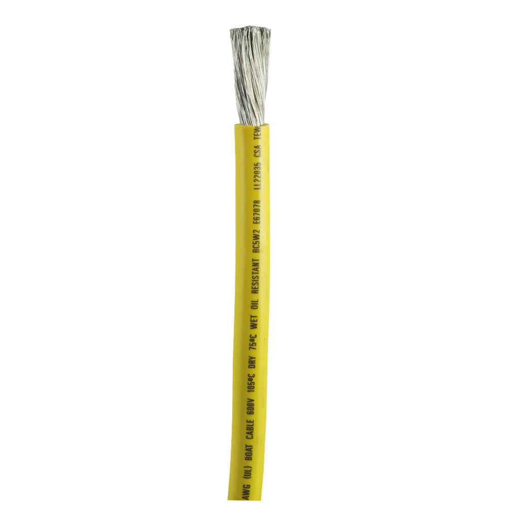 Ancor Yellow 1/0 AWG Battery Cable - Sold By The Foot [1169-FT] | Wire by Ancor 