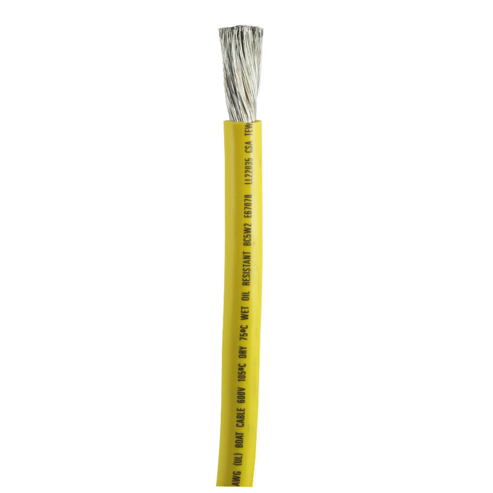 Ancor Yellow 2/0 AWG Battery Cable - Sold By The Foot [1179-FT] | Wire by Ancor 