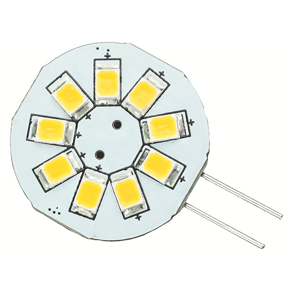 Lunasea G4 8 LED Side Pin Light Bulb - 12VAC or 10-30VDC/1.2W/123 Lumens - Warm White [LLB-216W-21-00] | Bulbs by Lunasea Lighting 