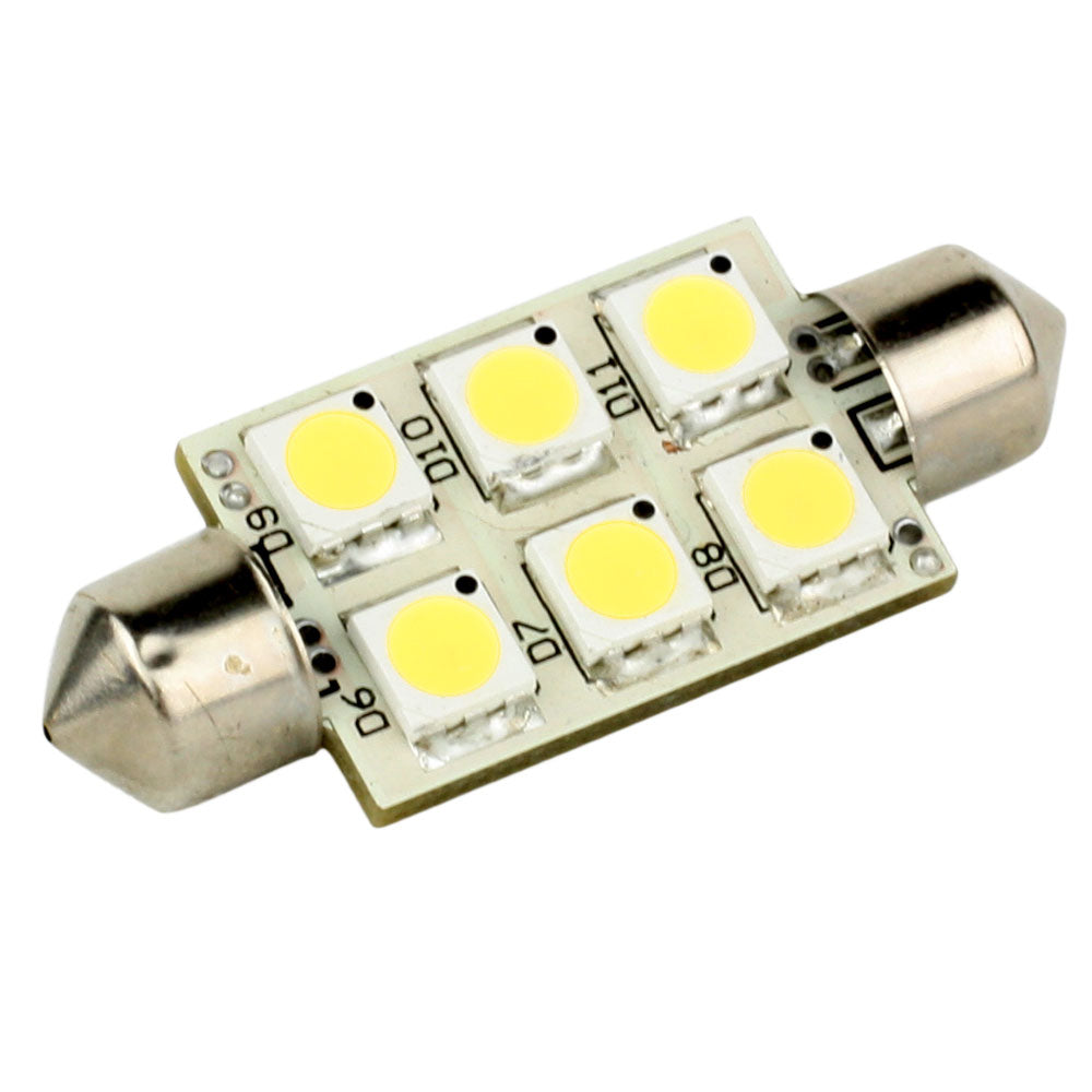 Lunasea Single-Sided 6 LED Festoon - 10-30VDC/1.5W/97 Lumens - Warm White [LLB-186W-21-00] | Bulbs by Lunasea Lighting 