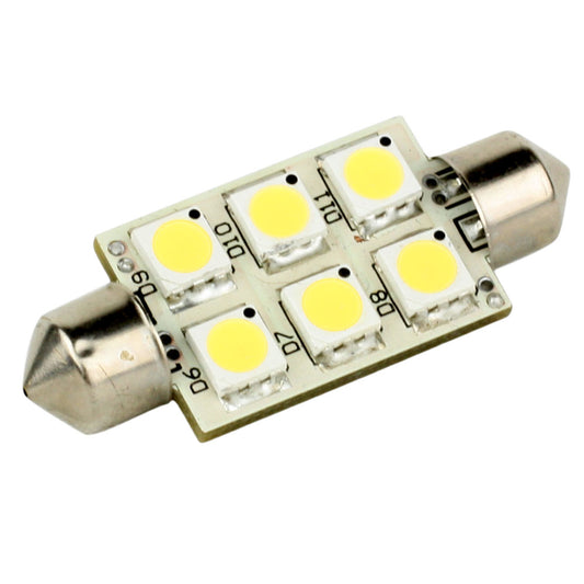 Lunasea Single-Sided 6 LED Festoon - 10-30VDC/1.5W/97 Lumens - Warm White [LLB-186W-21-00] | Bulbs by Lunasea Lighting 