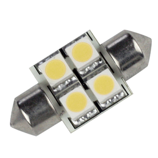 Lunasea Single-Sided 4 LED Festoon - 10-30VDC/0.7W/60 Lumens - Warm White [LLB-202W-21-00] | Bulbs by Lunasea Lighting 