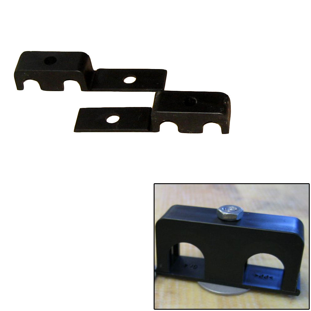 Weld Mount Double Poly Clamp f/1/4" x 20 Studs - 3/8" OD - Requires 1" Stud - Qty. 25 [80375] | Accessories by Weld Mount 
