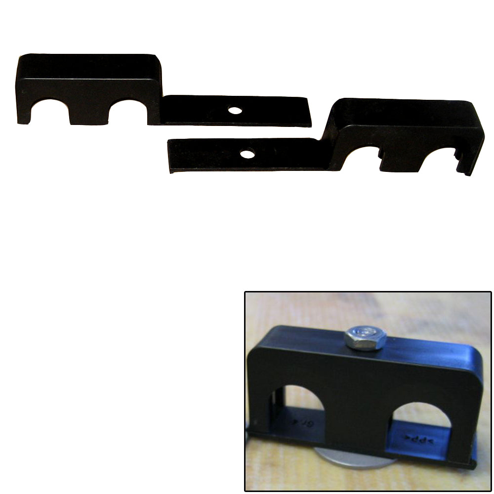 Weld Mount Double Poly Clamp f/1/4" x 20 Studs - 3/4" OD - Requires 1.75" Stud - Qty. 25 [80750] | Accessories by Weld Mount 
