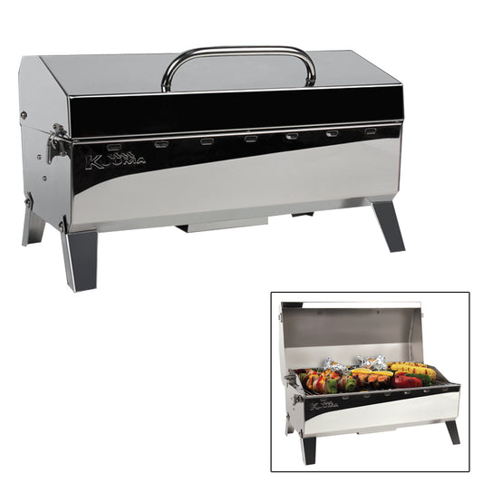Kuuma Stow N Go 160 Gas Grill w/Thermometer and Ignitor [58131] | Deck / Galley by Kuuma Products 