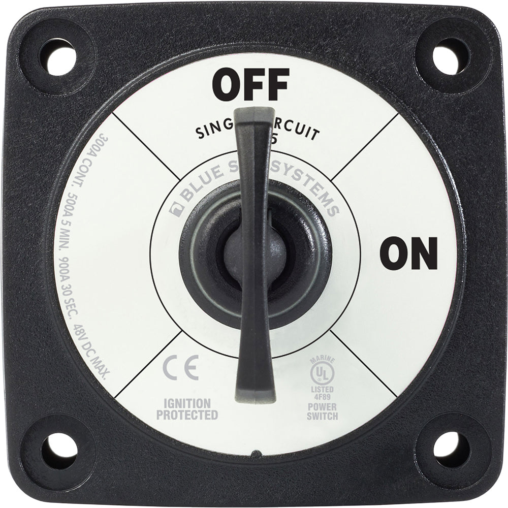 Blue Sea 6005200 Battery Switch Single Circuit ON-OFF - Black [6005200] | Battery Management by Blue Sea Systems 