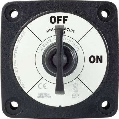 Blue Sea 6005200 Battery Switch Single Circuit ON-OFF - Black [6005200] | Battery Management by Blue Sea Systems 