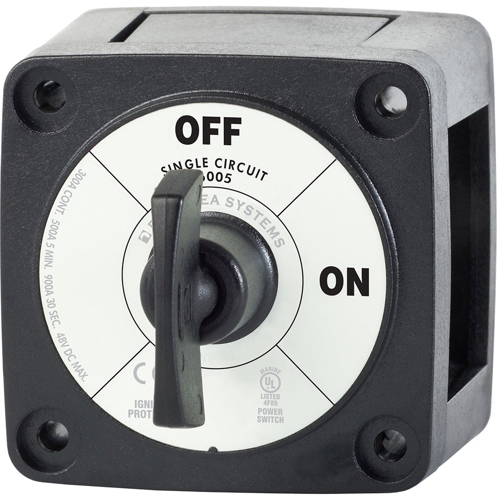 Blue Sea 6005200 Battery Switch Single Circuit ON-OFF - Black [6005200] | Battery Management by Blue Sea Systems 