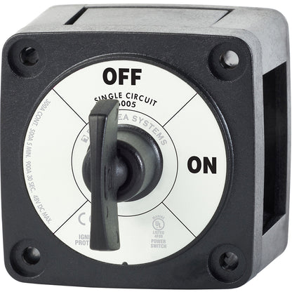 Blue Sea 6005200 Battery Switch Single Circuit ON-OFF - Black [6005200] | Battery Management by Blue Sea Systems 