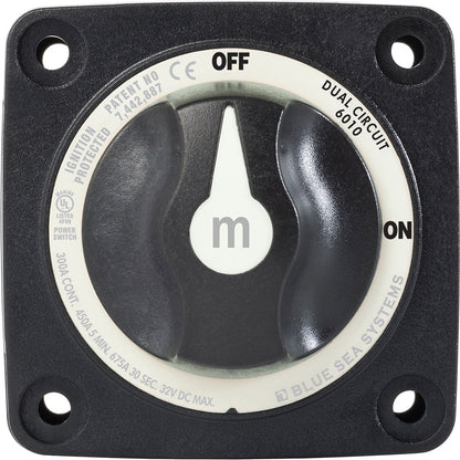 Blue Sea 6010200 Battery Switch Dual Circuit - Black [6010200] | Battery Management by Blue Sea Systems 