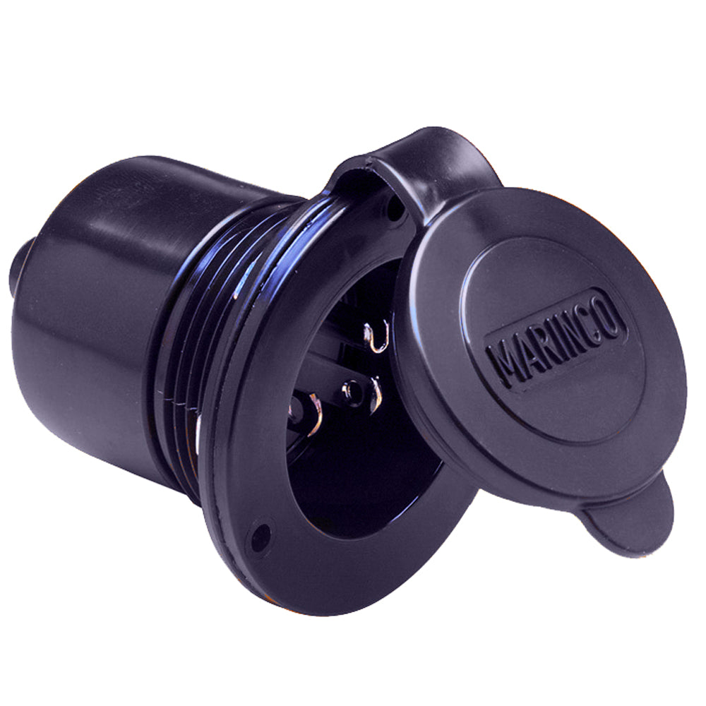 Marinco Marine On-Board Hard Wired Charger Inlet - 15Amp - Black [150BBI] | Shore Power by Marinco 