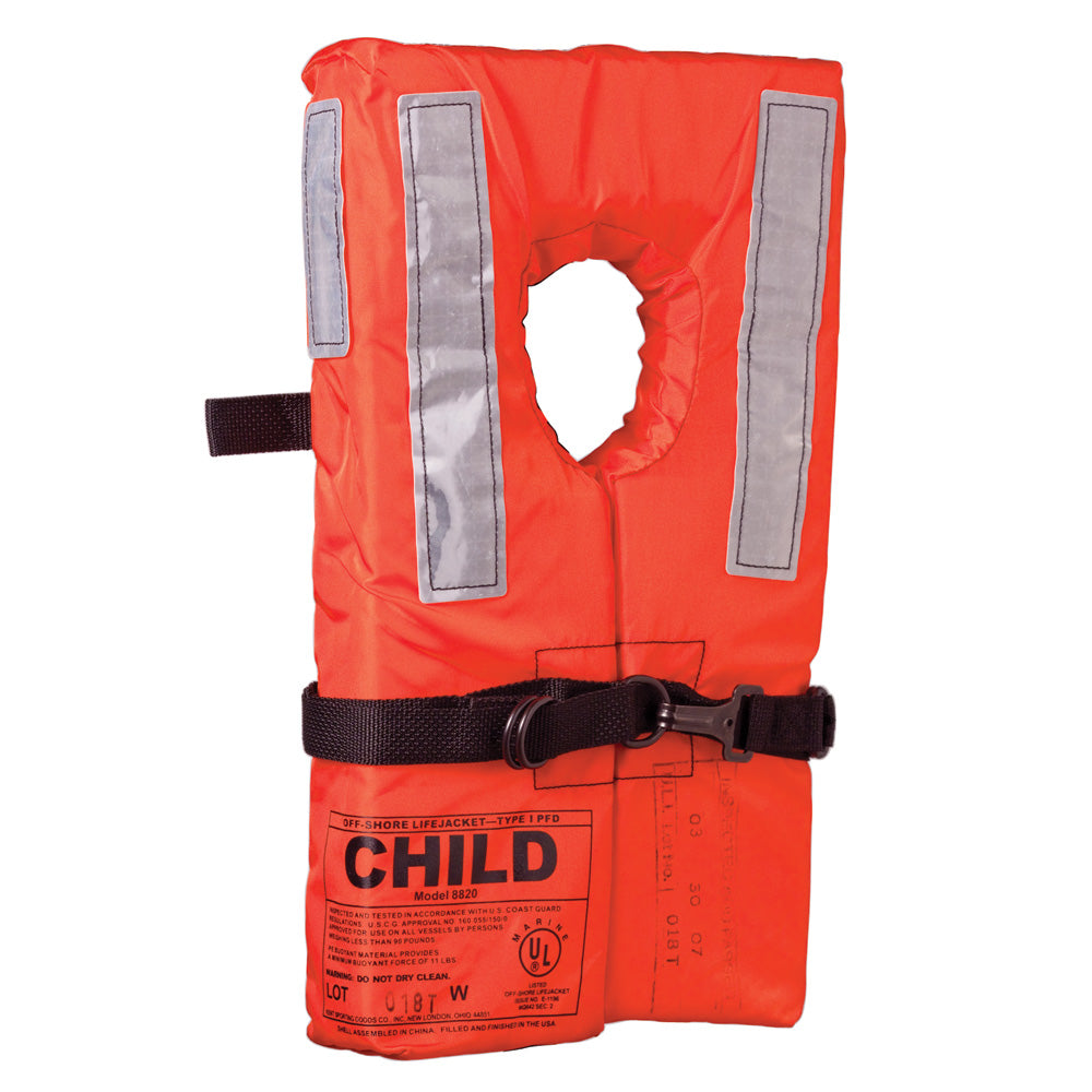 Kent Type 1 Collar Style Life Jacket - Child [100100-200-002-12] | Personal Flotation Devices by Kent Sporting Goods 