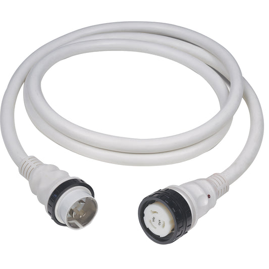 Marinco 50A 125V Shore Power Cable - 50' - White [6153SPPW] | Shore Power by Marinco 