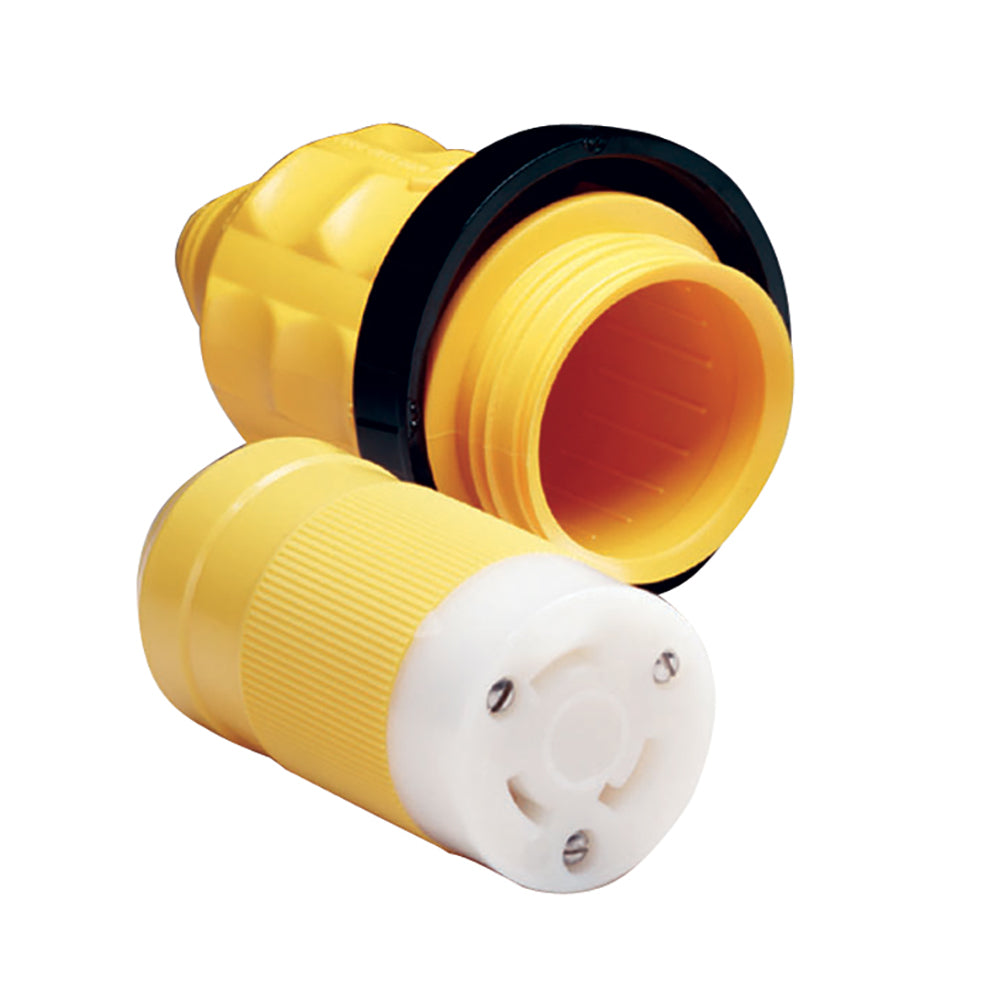 Marinco 305CRCN.VPK 30A Female Connector w/Cover & Rings [305CRCN.VPK] | Shore Power by Marinco 