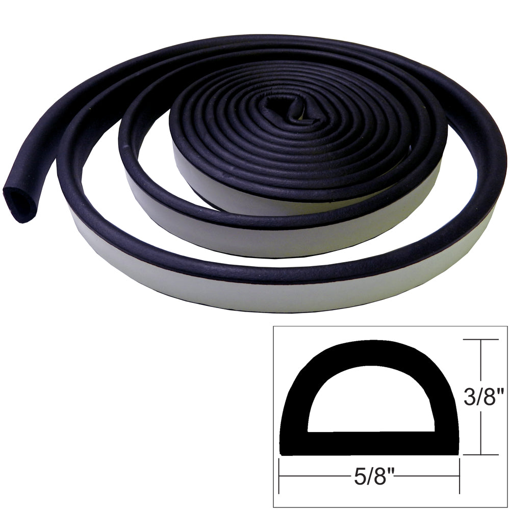 TACO Weather Seal - 10'L x 3/8"H x "W - Black [V30-0109B10-1] | Accessories by TACO Marine 