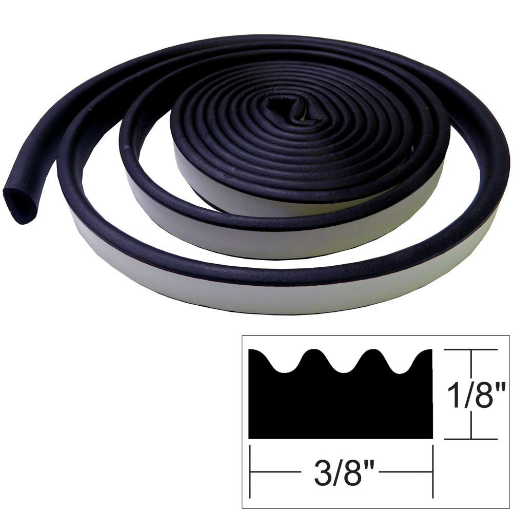 TACO Weather Seal - 10'L x "H x 3/8"W - Black [V30-0113B10-1] | Accessories by TACO Marine 