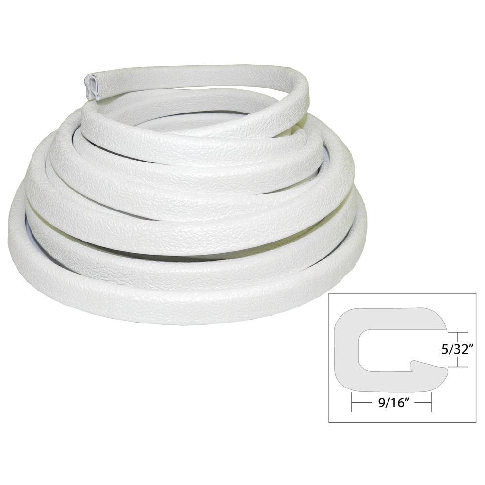 TACO Flexible Vinyl Trim - 5/32" Opening x 9/16"W x 25'L - White [V30-1005W25-1] | Accessories by TACO Marine 