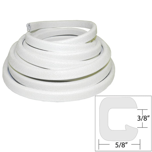 TACO Flexible Vinyl Trim - 3/8" Opening x "W x 25'L - White [V30-1312W25-1] | Accessories by TACO Marine 