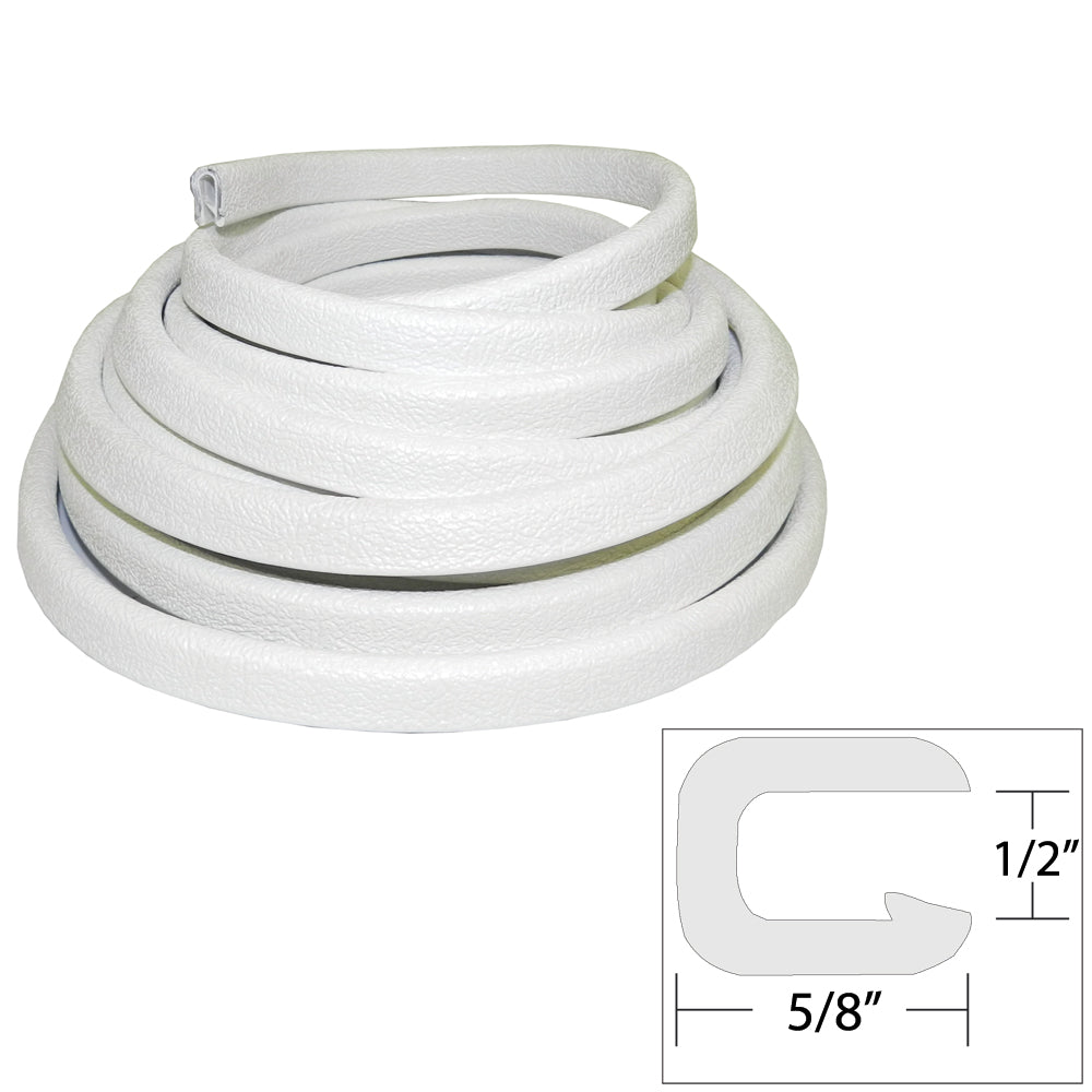 TACO Flexible Vinyl Trim - 1/2" Opening x "W x 25'L - White [V30-1316W25-1] | Accessories by TACO Marine 