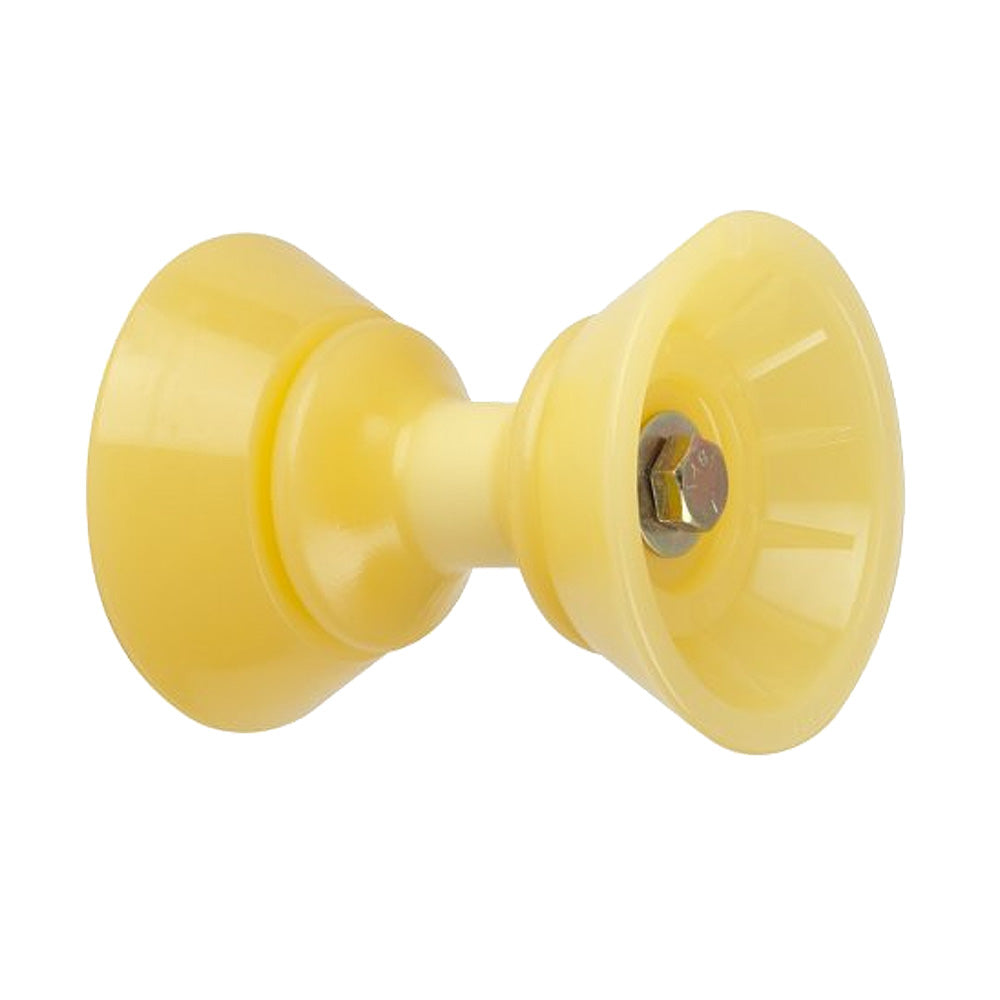 C.E. Smith 3" Bow Bell Roller Assembly - Yellow TPR [29300] | Rollers & Brackets by C.E. Smith 