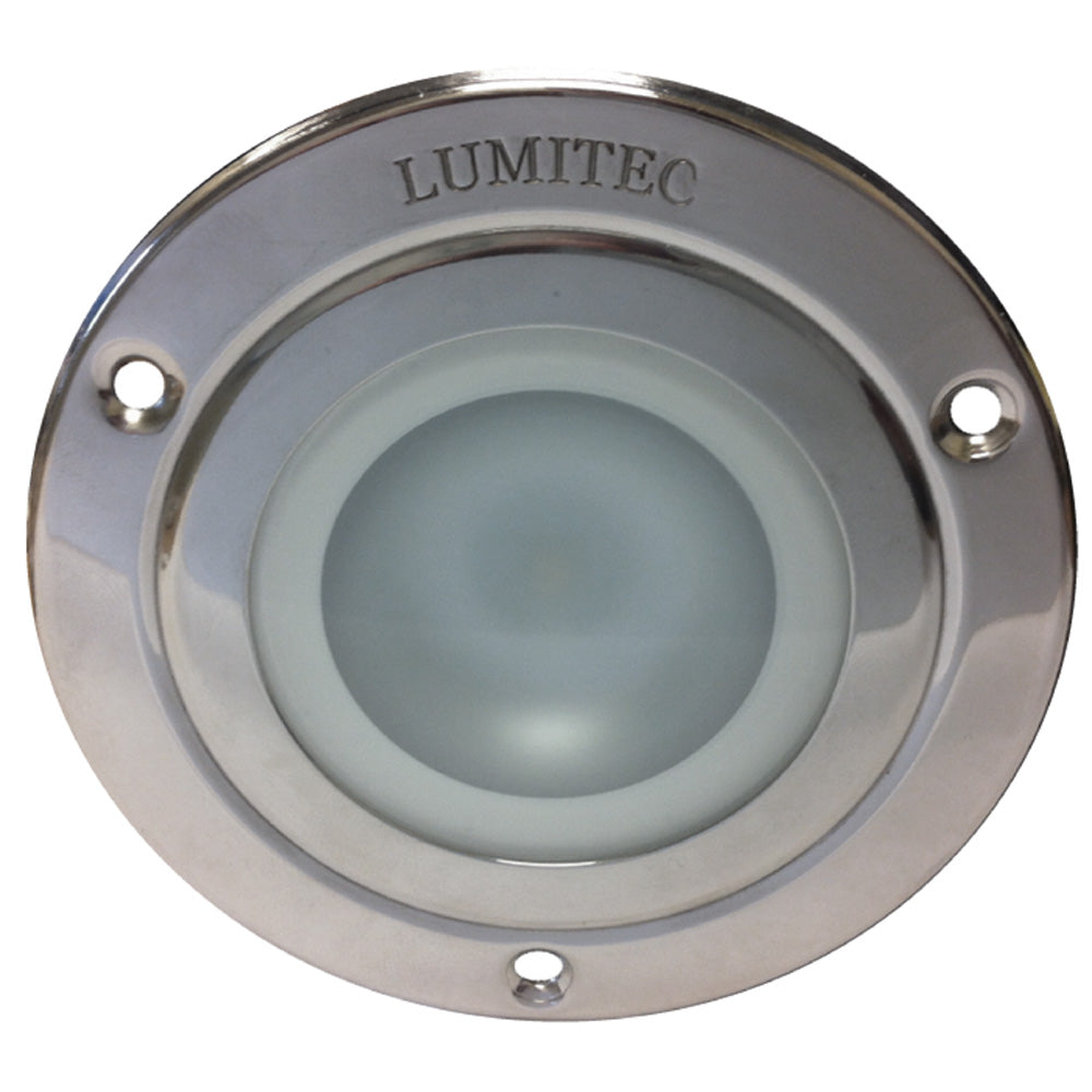 Lumitec Shadow - Flush Mount Down Light - Polished SS Finish - 4-Color White/Red/Blue/Purple Non-Dimming [114110] | Dome/Down Lights by Lumitec 