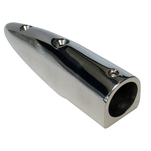 Whitecap 5-1/2 Degree Rail End (End-In) - 316 Stainless Steel - 7/8" Tube O.D. [6049C] | Rail Fittings by Whitecap 