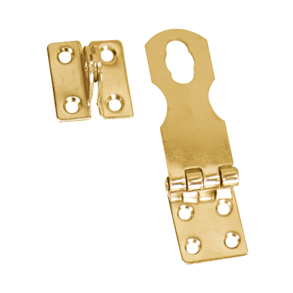 Whitecap Swivel Safety Hasp - Polished Brass - 1" x 3" [S-579BC] | Latches by Whitecap 